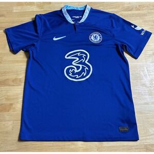 Nike Chelsea FC 22/23 Stadium Home Soccer Jersey # 5 Enzo Rush Blue Med
